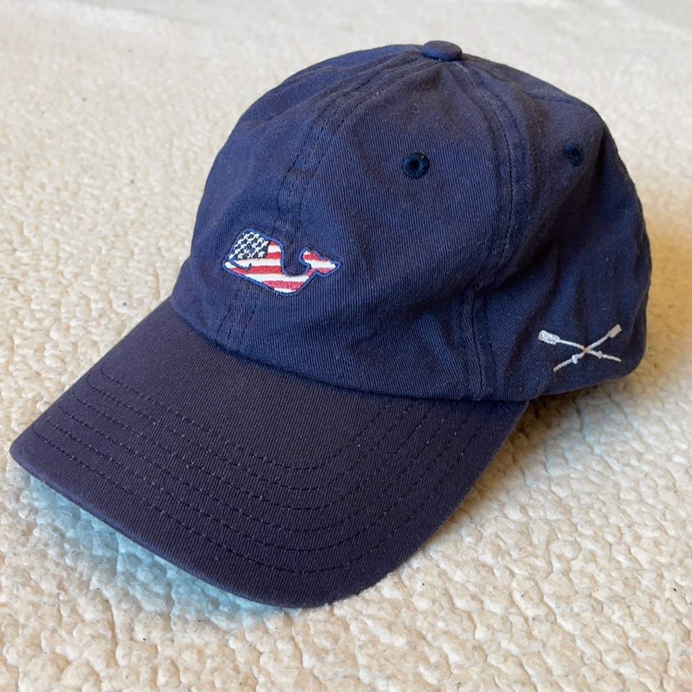 Vineyard Vines Leather strap back hat